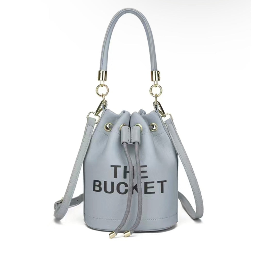 Gray Bucket Bag