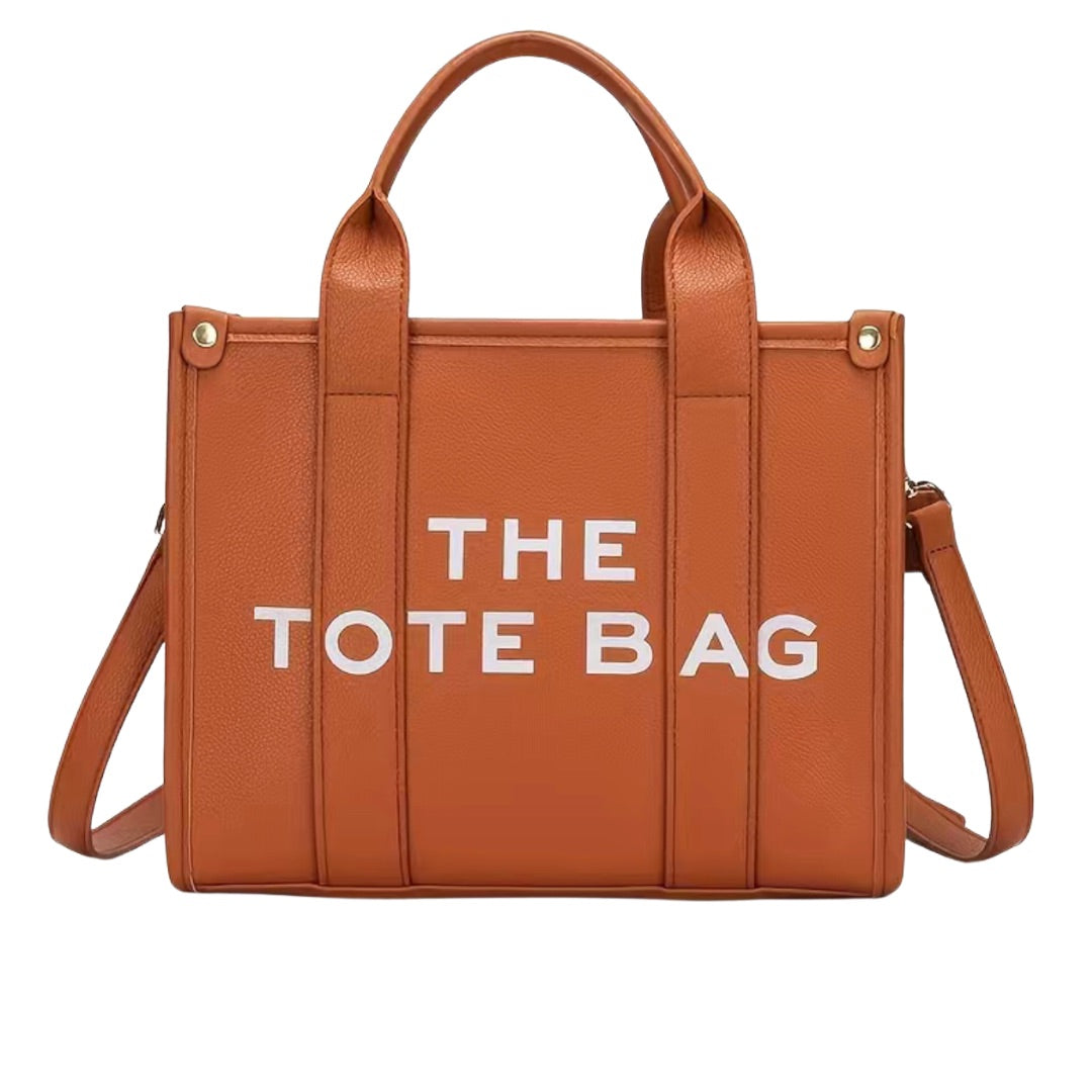 On the go Brown Tote Bag