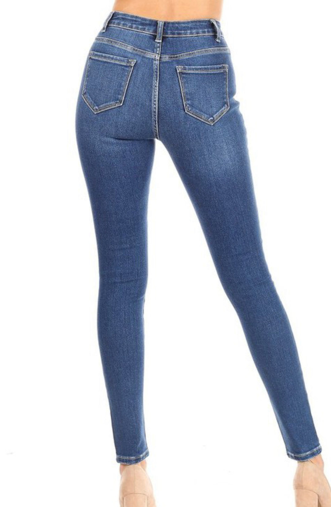 %pro Blue High Waisted skinny Jeans duct_title% freeshipping - The Malika Experience